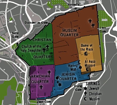 Map of Old Jerusalem