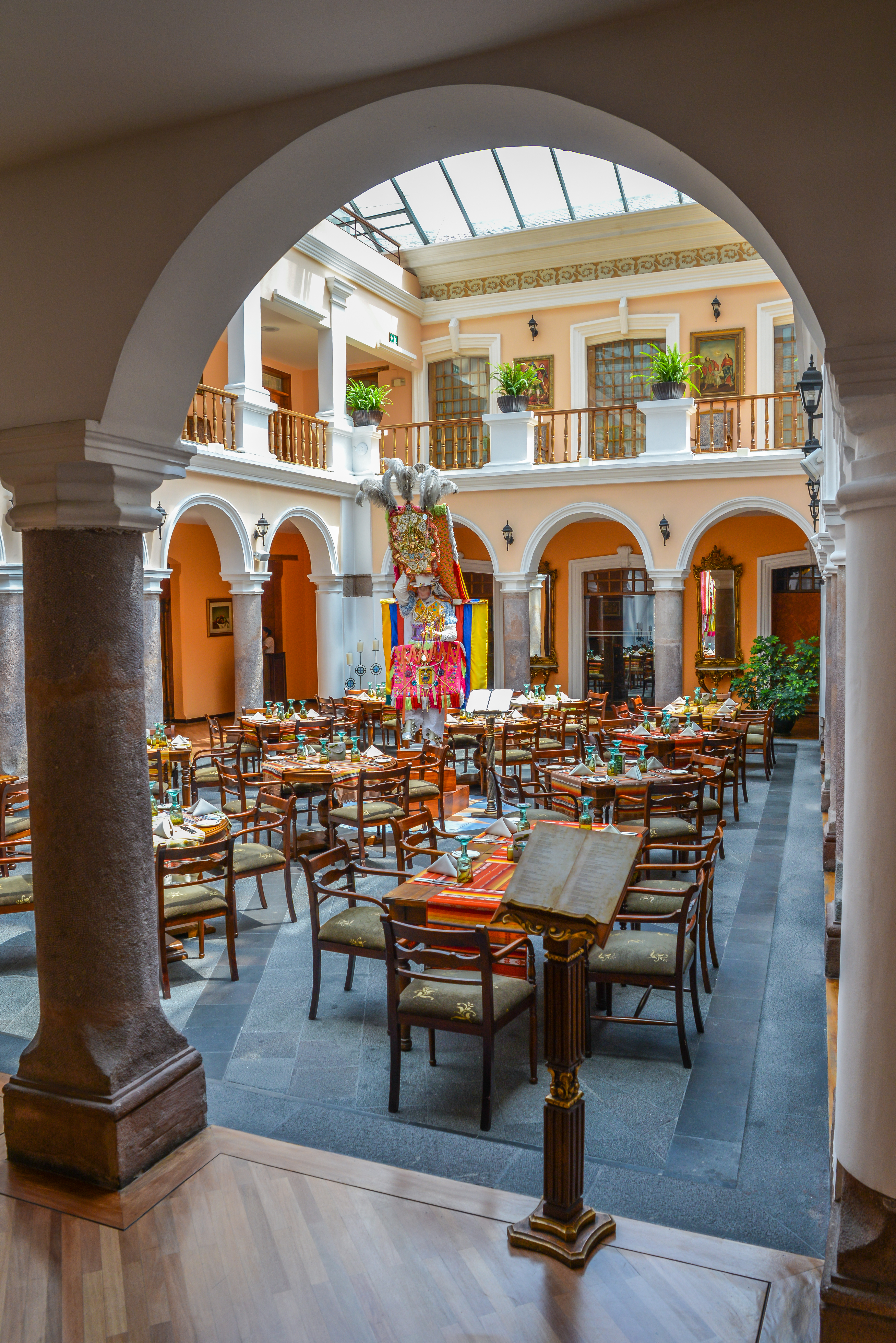 restaurant courtyard