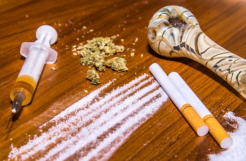 Drugs on a table