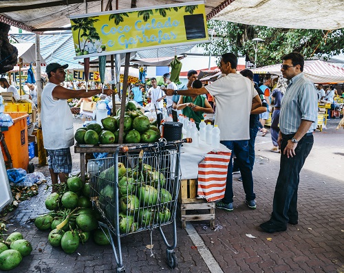 Fruit and vegetable market in Ipanema, Rio de Janeiro