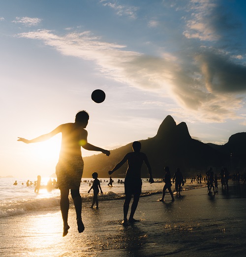 Keepy Upply on Ipanema Beach, Rio de Janeiro, Brazil