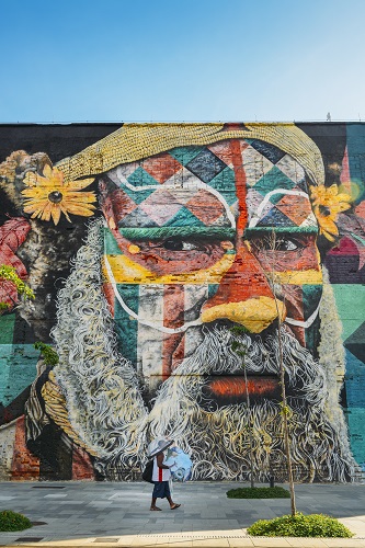 Mural by Eduardo Kobra in Rio de Janeiro, Brazil