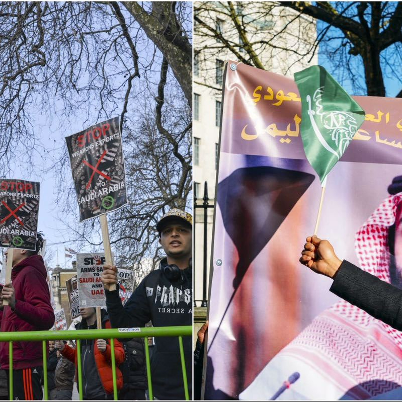 Submitting Live News – Anti and Pro Saudi&nbsp;Protesters