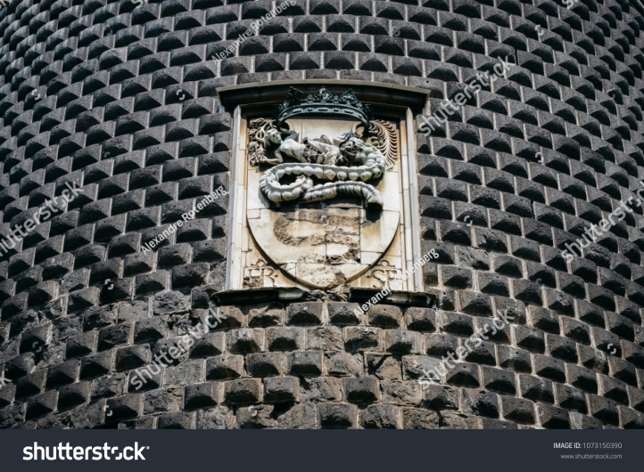 stock-photo-closeup-windows-and-emblem-details-of-sforza-castle-one-of-the-main-landmarks-and-tourist-1073150390