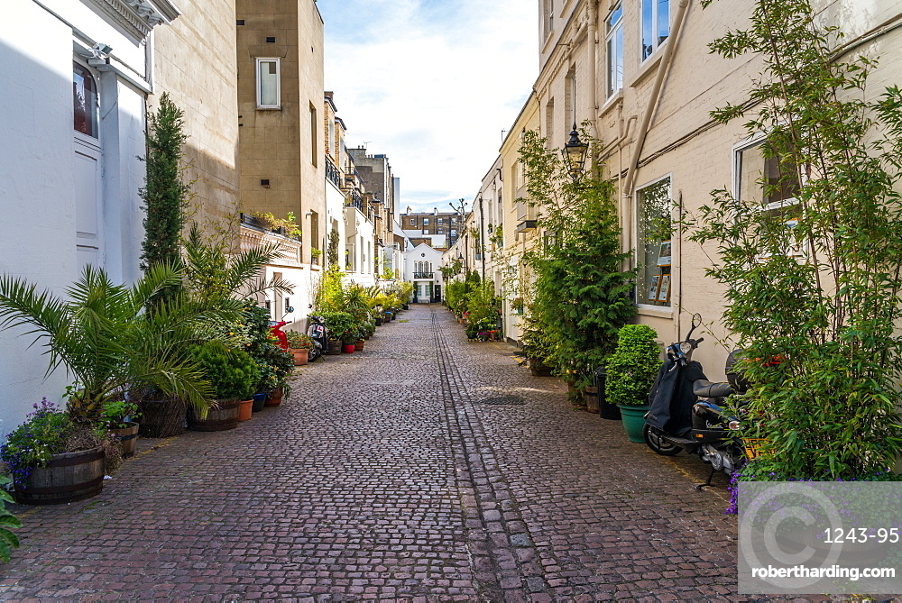 A mews in London, where stables were traditionally located