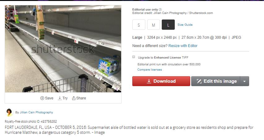empty shelf