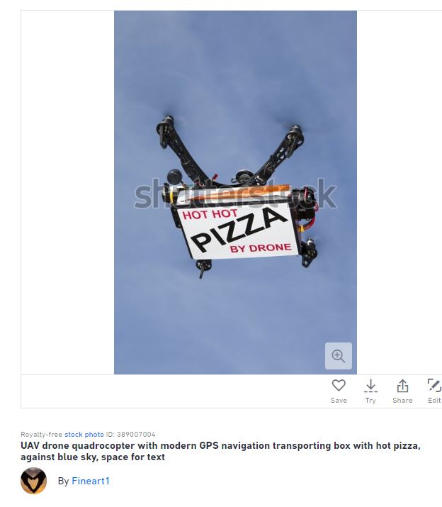drone pizza
