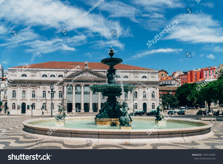 stock-photo-lisbon-portugal-august-view-of-theatre-and-fountain-monument-on-rossio-square-of-lisbon-1793133355